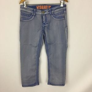 Hydraulic Light Blue Cropped Ankle Jeans